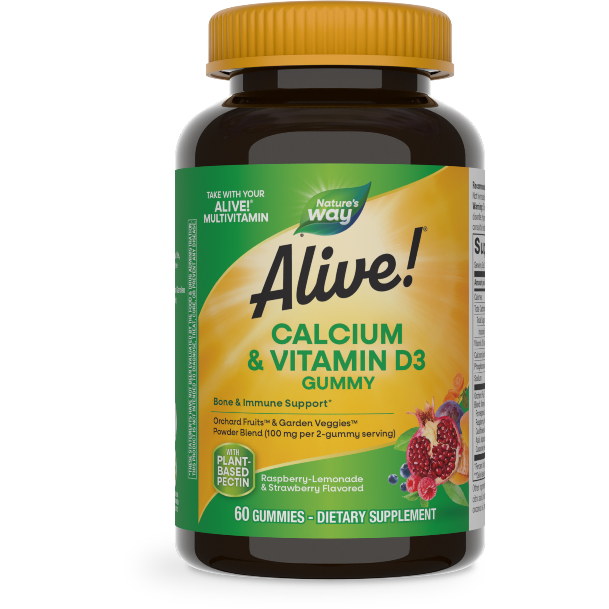 Alive!® Calcium + D3 Gummies / 60 ct