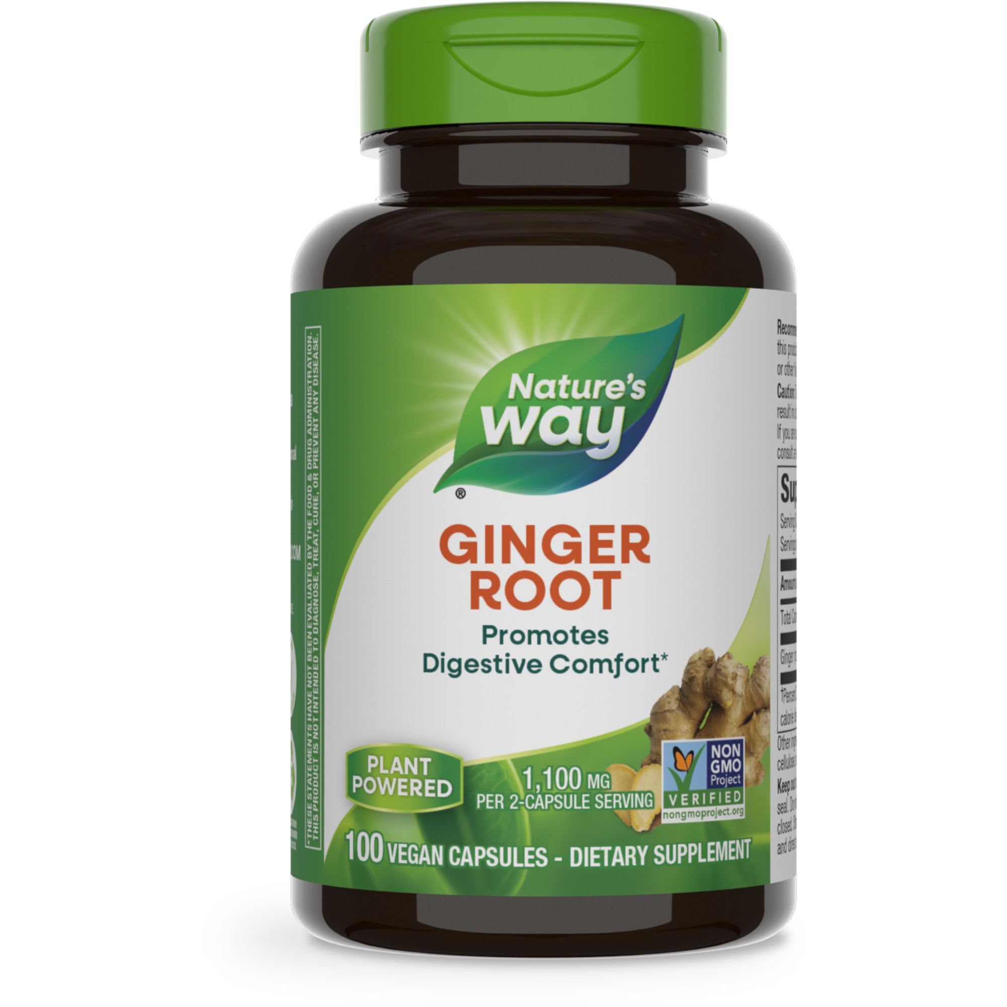 Ginger Root / 100 veg capsules