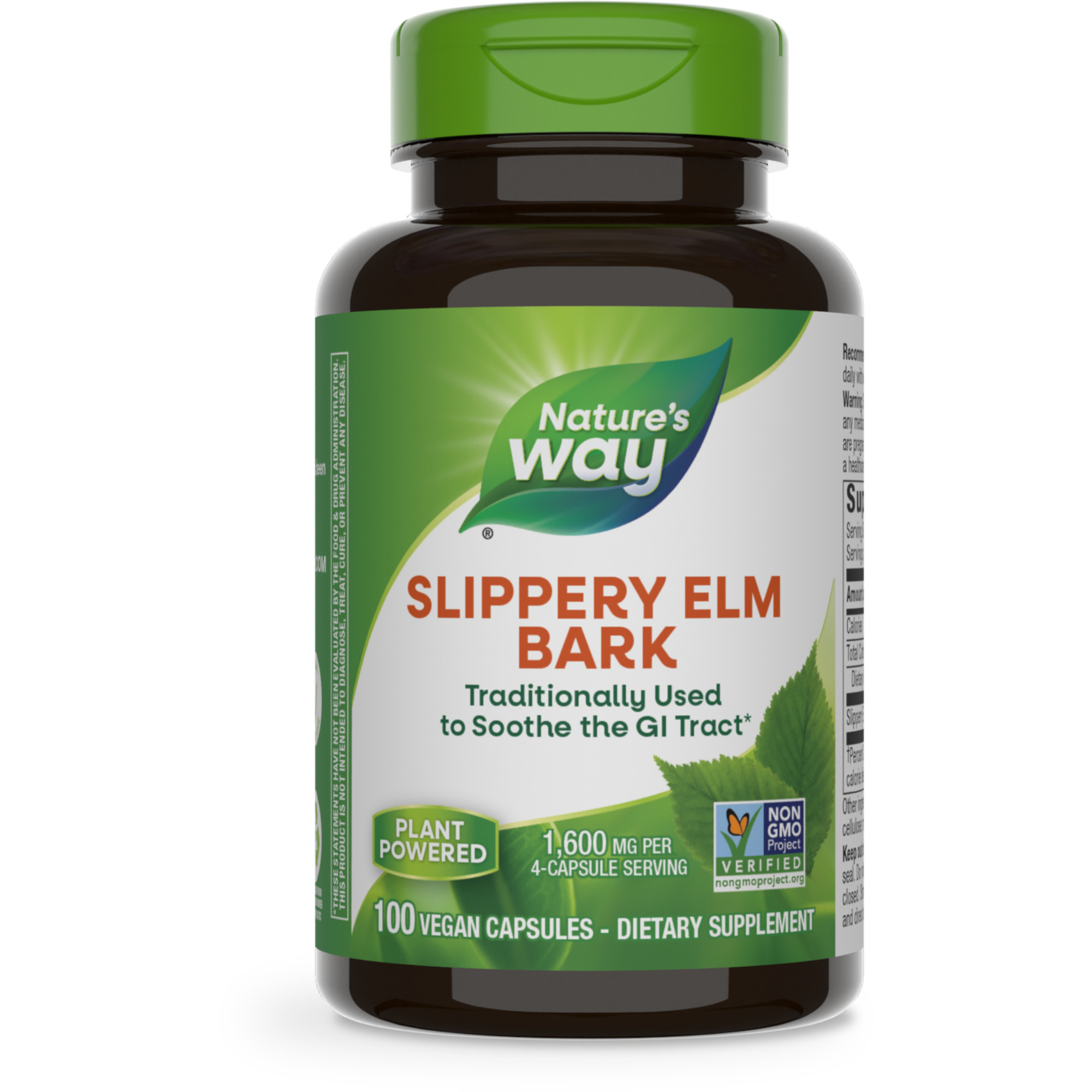 Slippery Elm Bark / 100 veg capsules